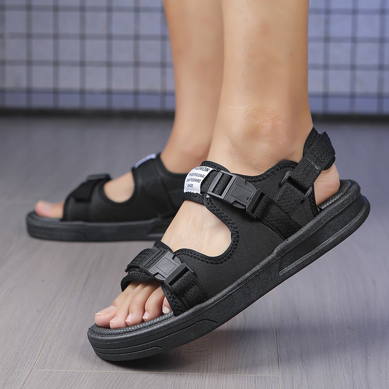 Men'S Sandals Men'S Summer Korean Style Sports Student Outer Wear Outdoor Beach Slippers - Image 4